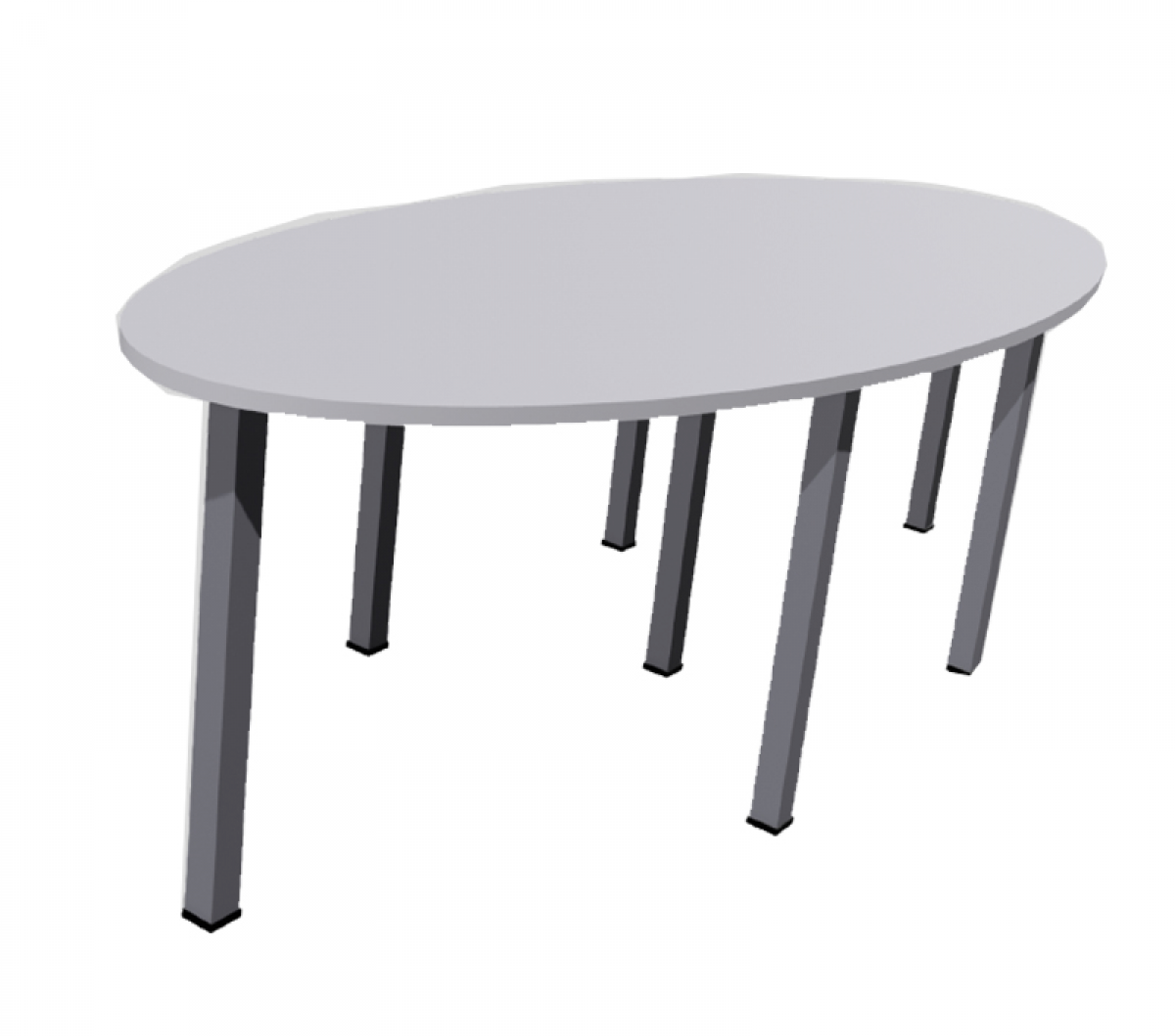 Wooden Cafeteria Oval Table