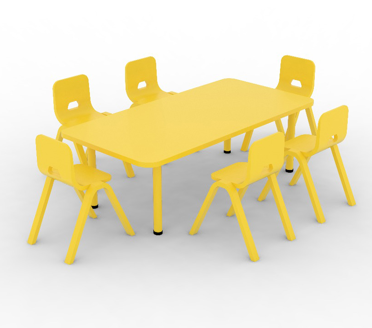 Plastic Rectangle Table 6 Seater (Without Chair)
