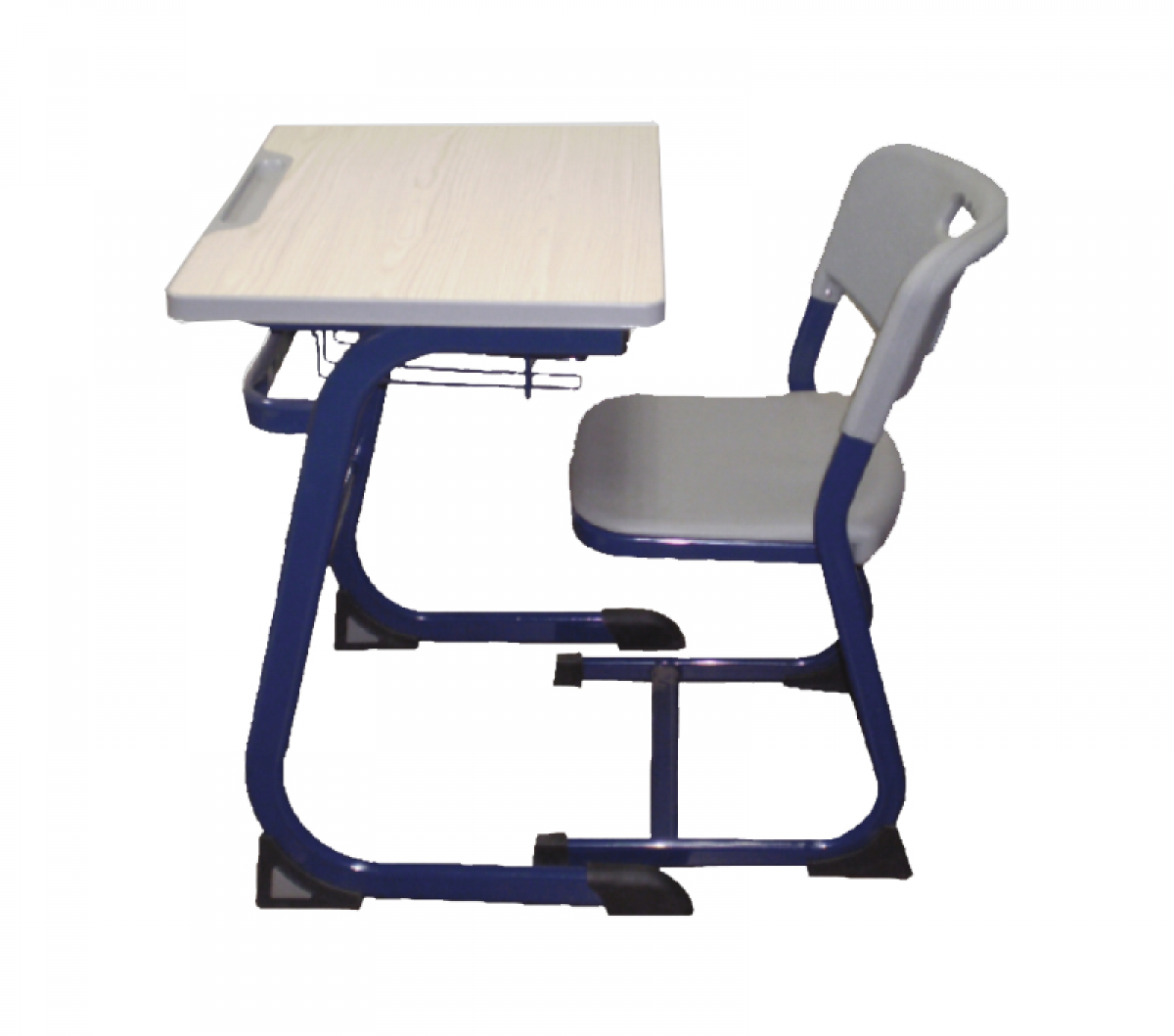 Single Desk and Chair (Injection molded Table top and Blow molded double layered Seat and Back)