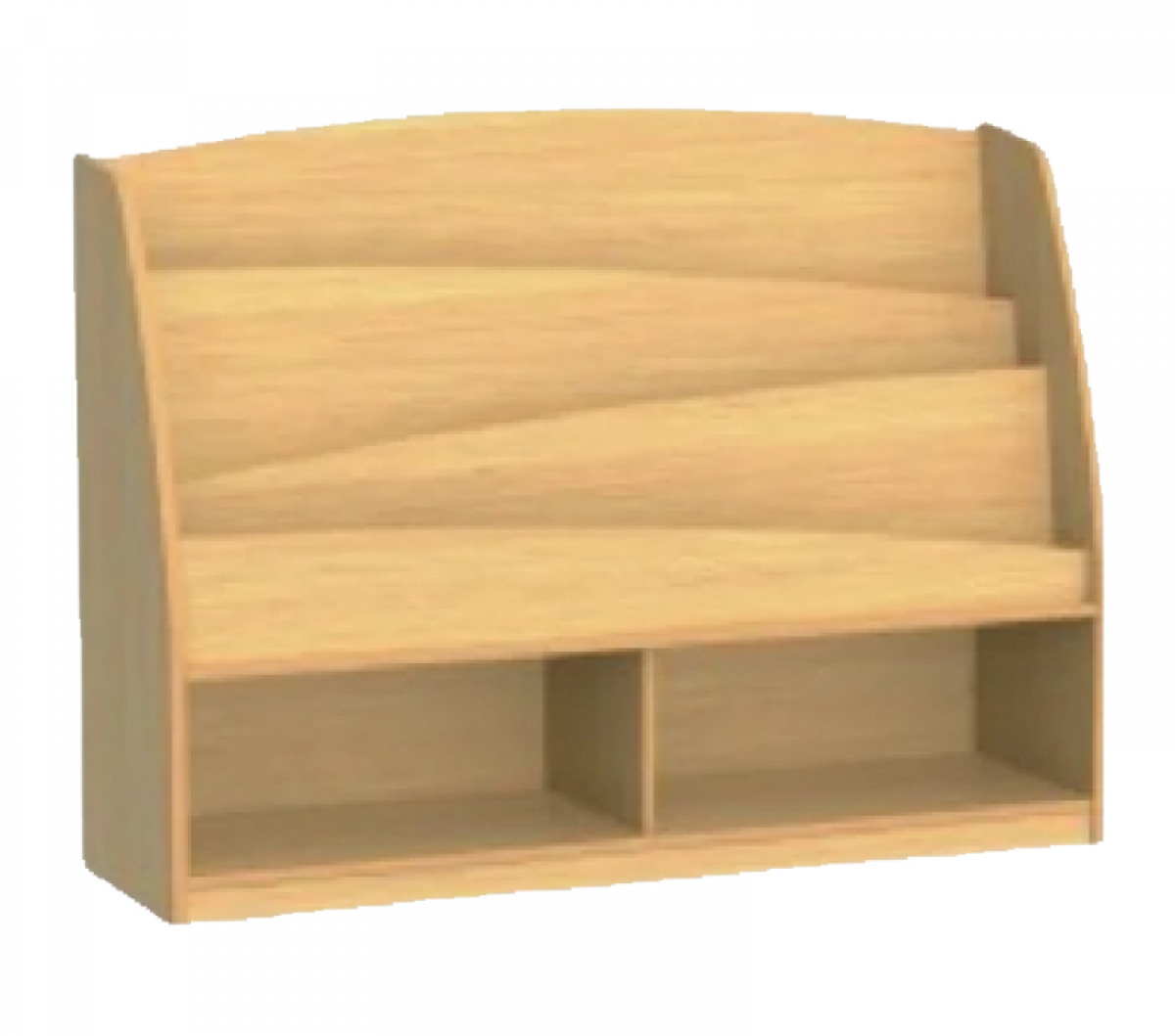 Wooden Library Shelf