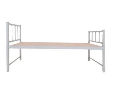 Single Hostel Bed Without mattress made of Round Steel