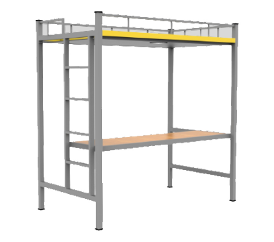 Bunk Bed with Study table and Knockdown model Without mattress