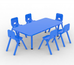Plastic Rectangle Table 6 Seater (Without Chair)