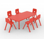 Plastic Rectangle Table 6 Seater (Without Chair)